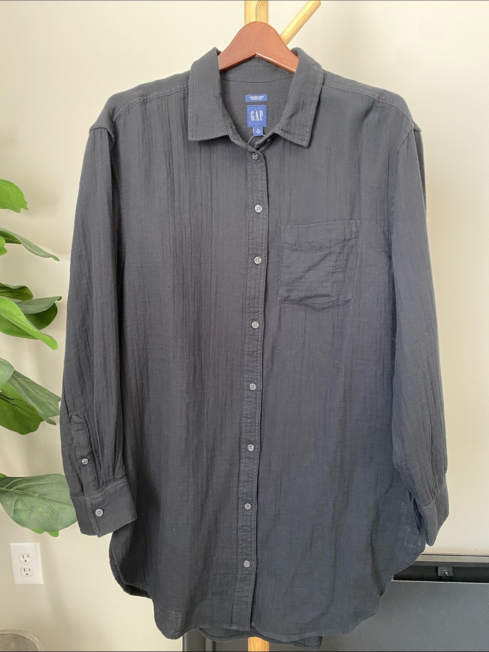 NWT GAP 100% Cotton Weekend Tunic Crinkle Gauze